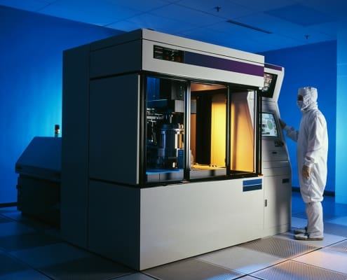 Semiconductor wafer etching clean room
